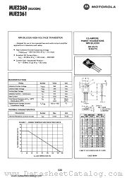 MJE2360 datasheet pdf Motorola