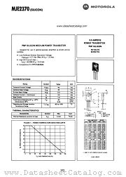 MJE2370 datasheet pdf Motorola