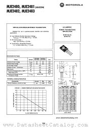 MJE2480 datasheet pdf Motorola