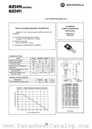 MJE2491 datasheet pdf Motorola