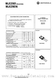 MJE2901K datasheet pdf Motorola