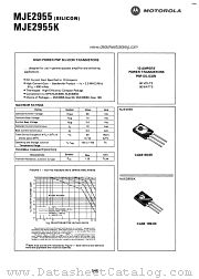 MJE2955K datasheet pdf Motorola