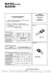 MJE340K datasheet pdf Motorola