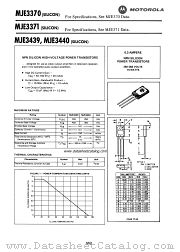 MJE3440 datasheet pdf Motorola