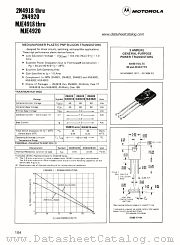 MJE4919 datasheet pdf Motorola