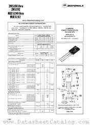 MJE5191 datasheet pdf Motorola