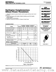 MJH6282 datasheet pdf Motorola