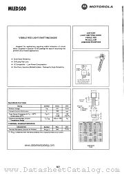 MLED500 datasheet pdf Motorola