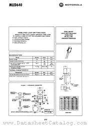 MLED640 datasheet pdf Motorola
