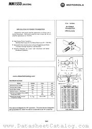 MM1553 datasheet pdf Motorola