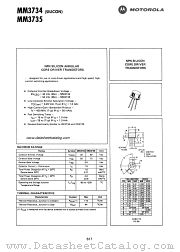 MM3734 datasheet pdf Motorola