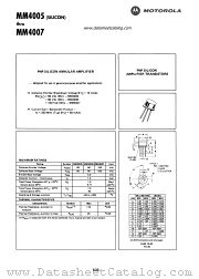 MM4006 datasheet pdf Motorola