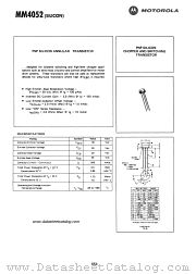 MM4052 datasheet pdf Motorola