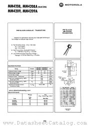 MM4209 datasheet pdf Motorola