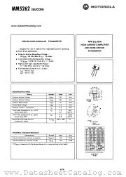 MM5262 datasheet pdf Motorola