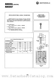 MM8007 datasheet pdf Motorola