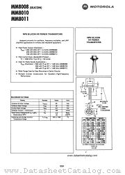MM8010 datasheet pdf Motorola