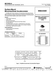 MMA2300DR2 datasheet pdf Motorola