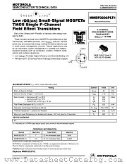 MMBF0202PLT1 datasheet pdf Motorola