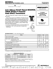 MMBF2202PT1 datasheet pdf Motorola