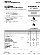 MMBR901LT1 datasheet pdf Motorola