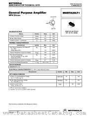 MMBTA20 datasheet pdf Motorola