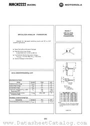 MMCM2222 datasheet pdf Motorola