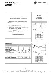MMCM918 datasheet pdf Motorola