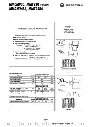 MMCM930 datasheet pdf Motorola