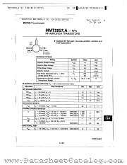 MMT2857A datasheet pdf Motorola