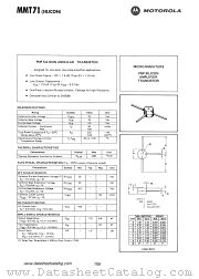 MMT71 datasheet pdf Motorola