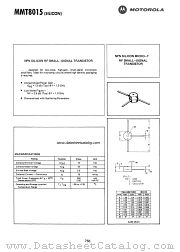 MMT8015 datasheet pdf Motorola