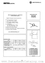 MMT806 datasheet pdf Motorola