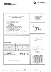 MMT809 datasheet pdf Motorola