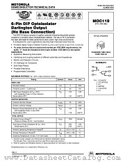 MOC119 datasheet pdf Motorola