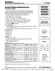 MOC207 datasheet pdf Motorola