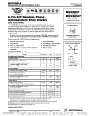 MOC3052 datasheet pdf Motorola