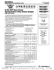 MOC3061 datasheet pdf Motorola