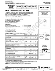 MOCZ500 datasheet pdf Motorola