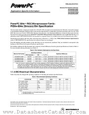 MPC604E2PNS datasheet pdf Motorola