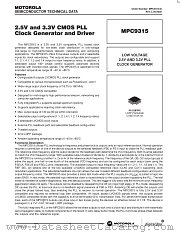 MPC9315 datasheet pdf Motorola