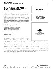 MPC949 datasheet pdf Motorola