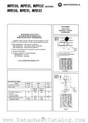 MFE130 datasheet pdf Motorola