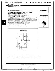 MPM3002 datasheet pdf Motorola