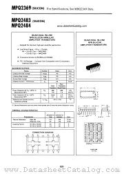 MPQ2484 datasheet pdf Motorola