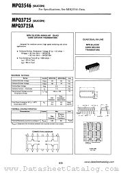 MPQ3725 datasheet pdf Motorola