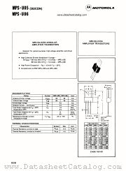 MPS-U06 datasheet pdf Motorola