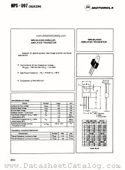 MPS-U07 datasheet pdf Motorola