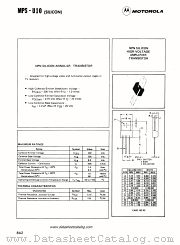 MPS-U10 datasheet pdf Motorola