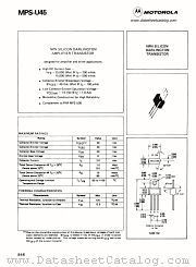 MPS-U45 datasheet pdf Motorola